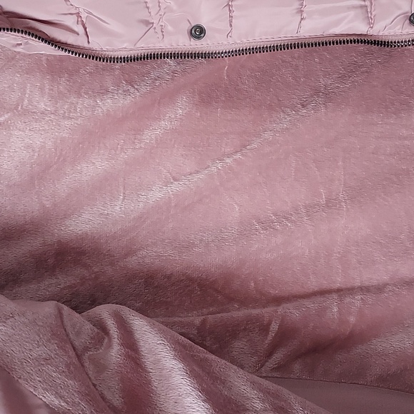 Snobbish collections long sleeve Zipper snap down w/hood winter jacket pink larg - Picture 5 of 12